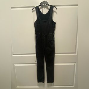 Free people black denim jumpsuit size 10-